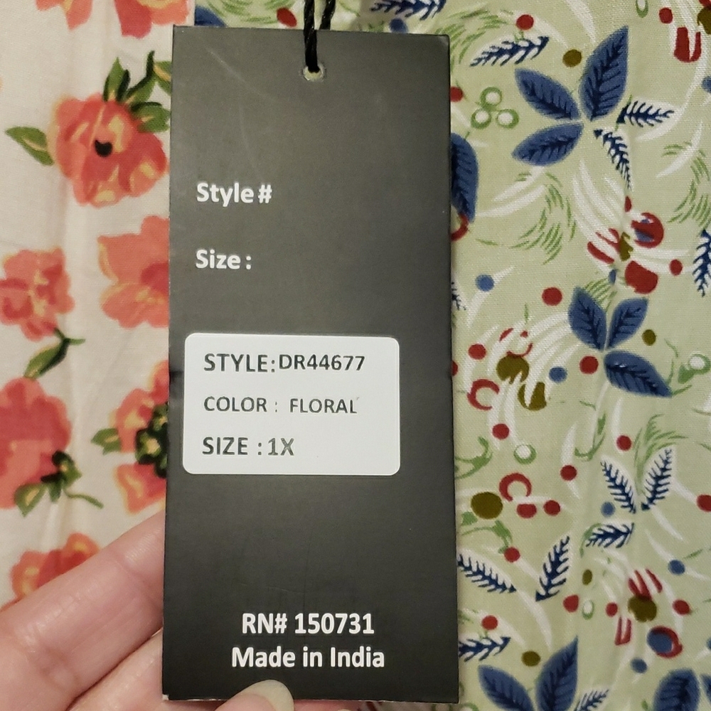 NWT Young Threads Colorful Patchwork Maxi Dress 1… - image 3